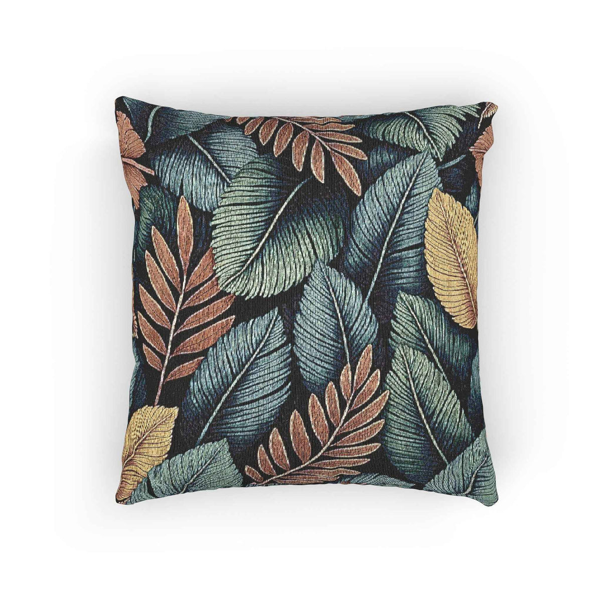 Tropical Leaf Woven Accent Cushion - 3