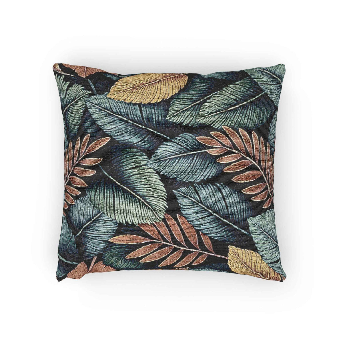 Tropical Leaf Woven Accent Cushion - 2