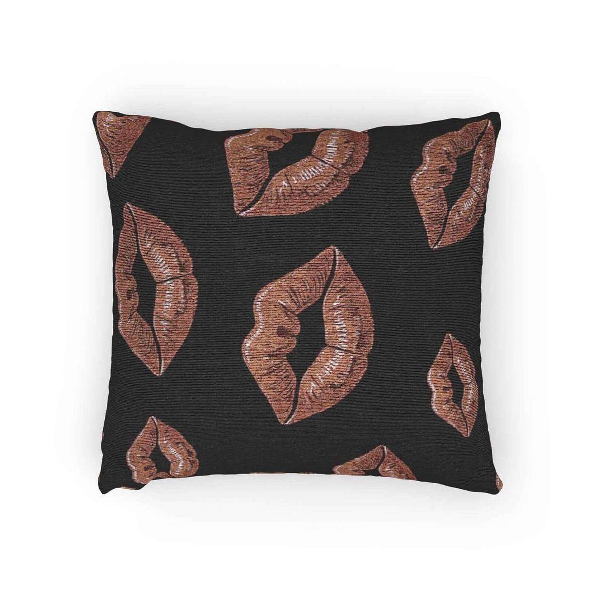 Rose Lip Pattern Woven Accent Cushion - 3