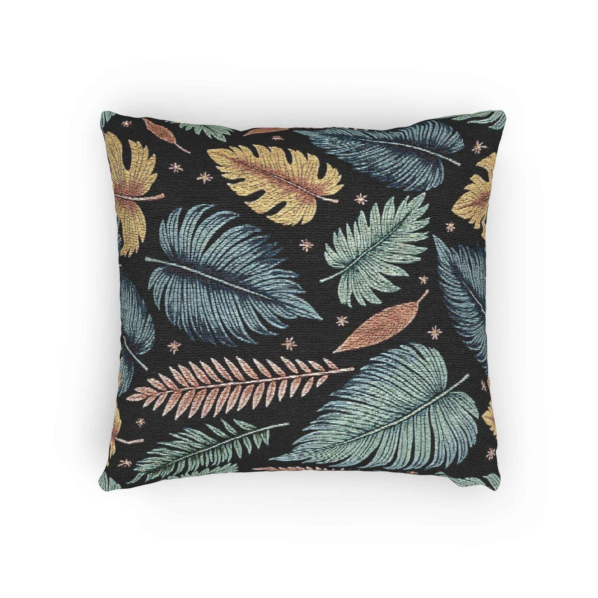 Mixed Autumn Leaf Woven Accent Cushion - 4