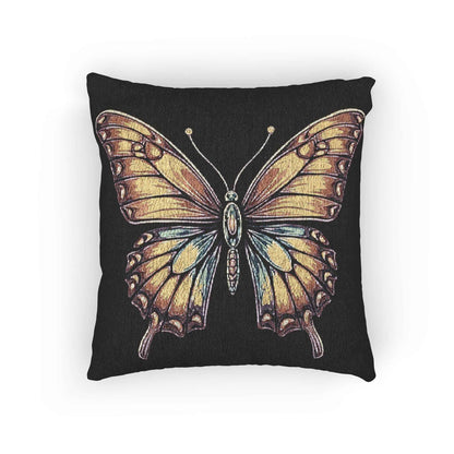 Gold Wing Butterfly Woven Accent Cushion - 3