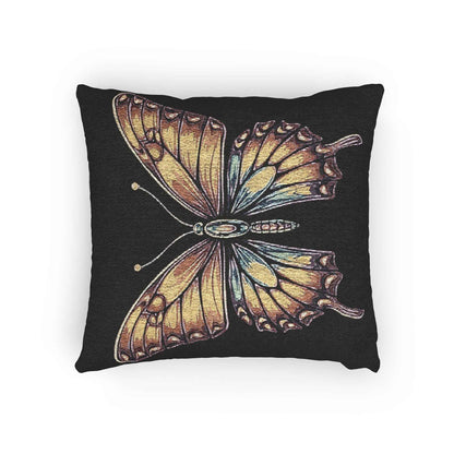 Gold Wing Butterfly Woven Accent Cushion - 4