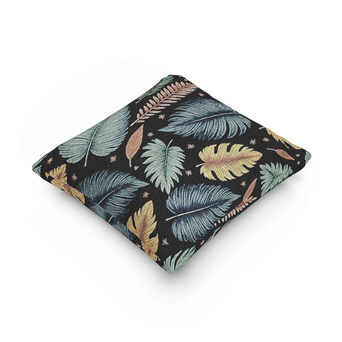 Mixed Autumn Leaf Woven Accent Cushion - 5