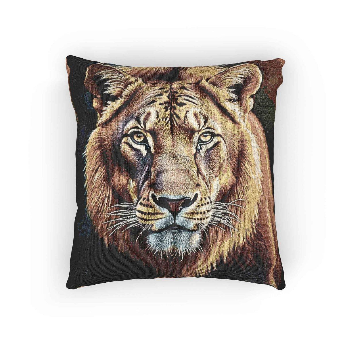 Tiger Portrait Woven Accent Cushion - 3