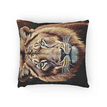 Tiger Portrait Woven Accent Cushion - 2