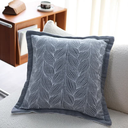 Leaf Pattern Filled Knit Cushion - 10