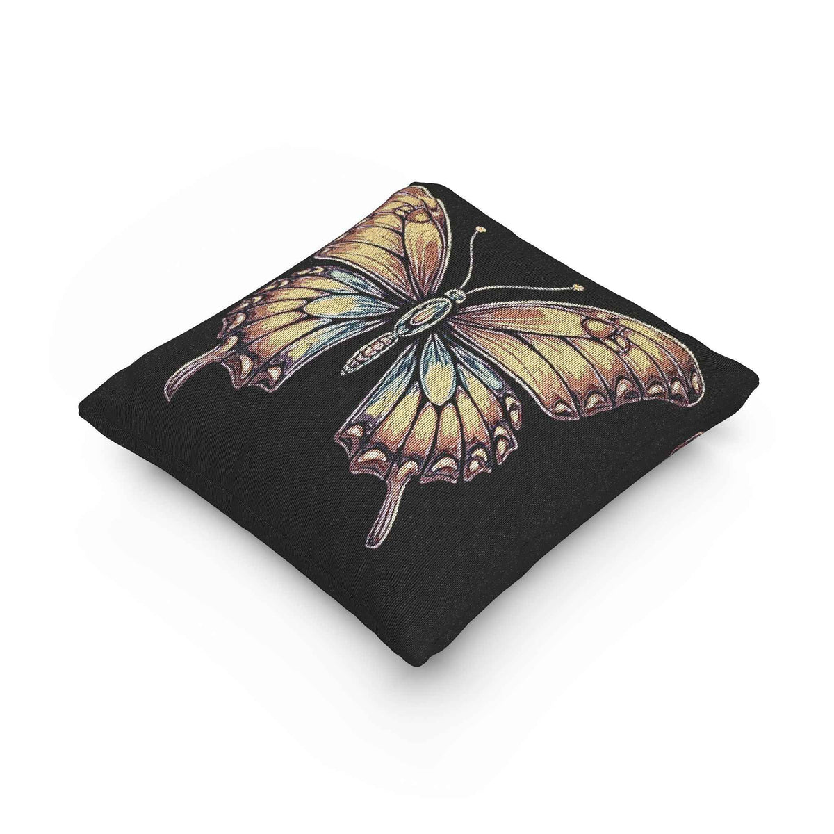 Gold Wing Butterfly Woven Accent Cushion - 5