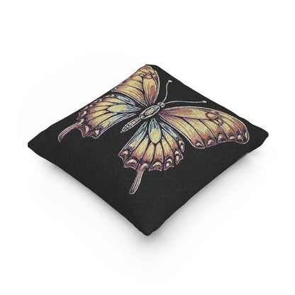 Gold Wing Butterfly Woven Accent Cushion - 5