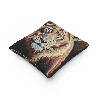 Tiger Portrait Woven Accent Cushion - 5