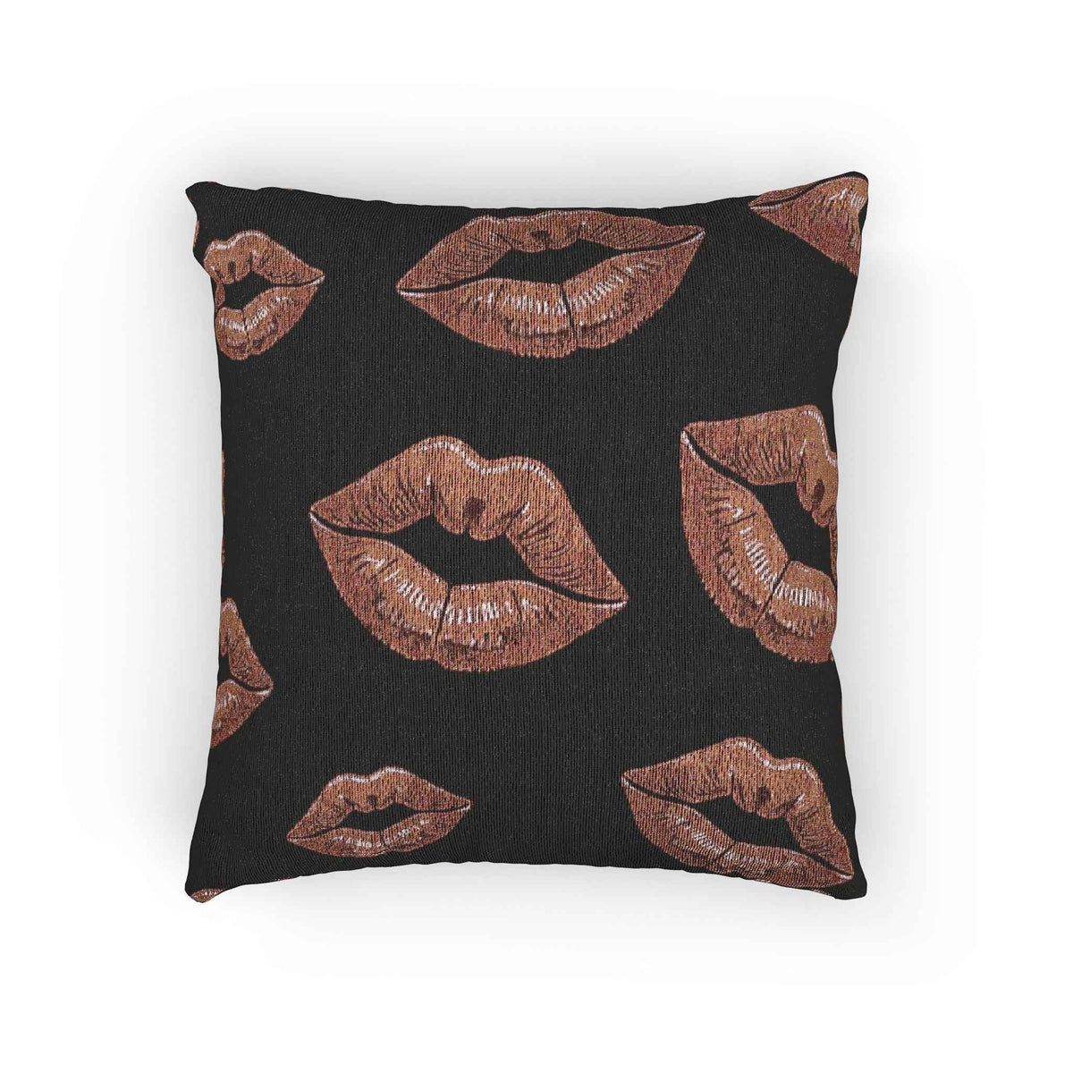 Rose Lip Pattern Woven Accent Cushion - 2