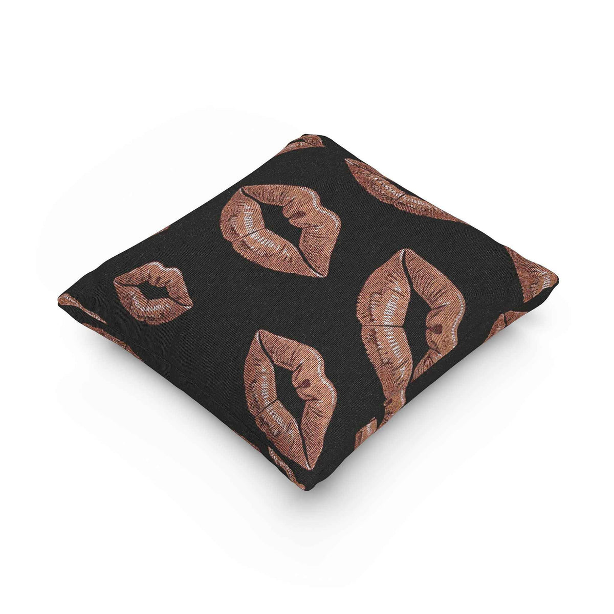Rose Lip Pattern Woven Accent Cushion - 5